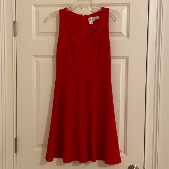 Loft Red Dress (fits like a 2) - Picture 1 of 12